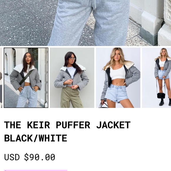 Princess Polly - THE KEIR PUFFER JACKET - S/M - Picture 4 of 4